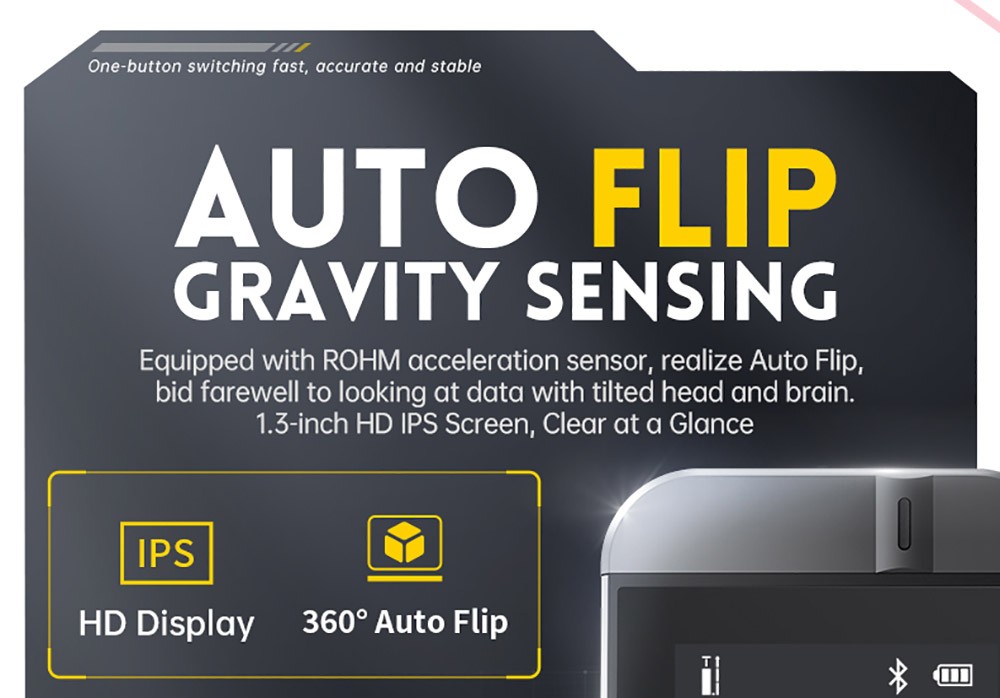 FNIRSI IR40 Smart Laser Rangefinder, Digital Distance Meter, 40M Measurement Range, 360-Degree Gravity Sensor, App Connection, 400mAh Battery - Blue