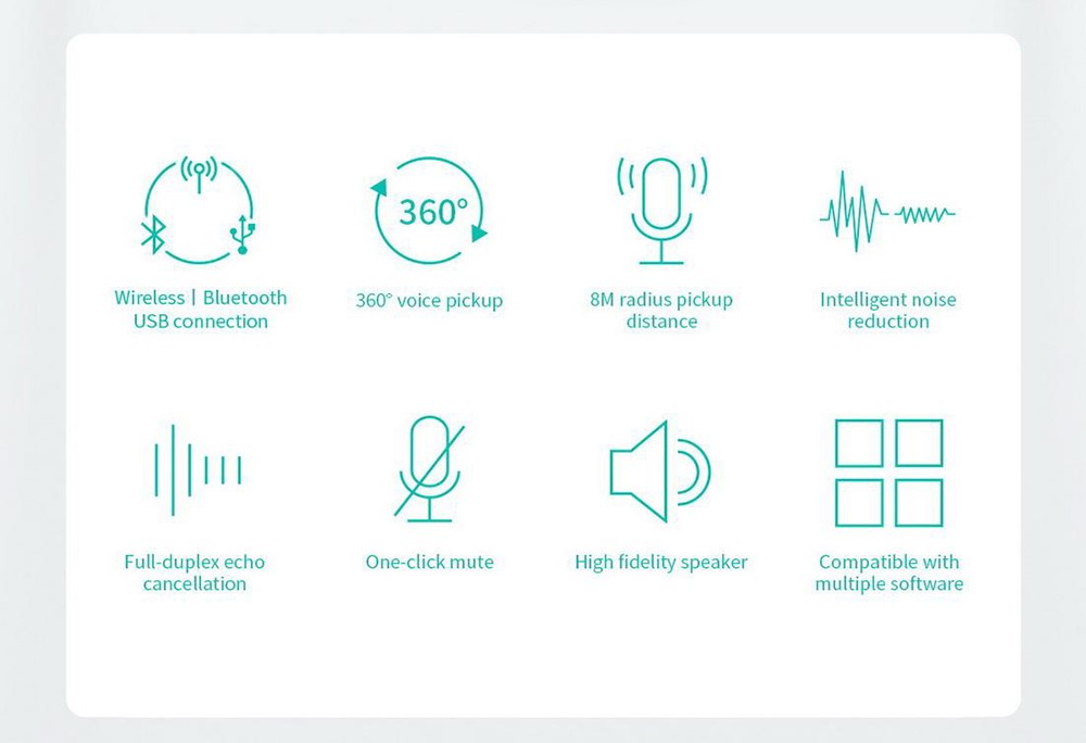 GUCEE M7 Wireless Omnidirectional Speakerphone - EU