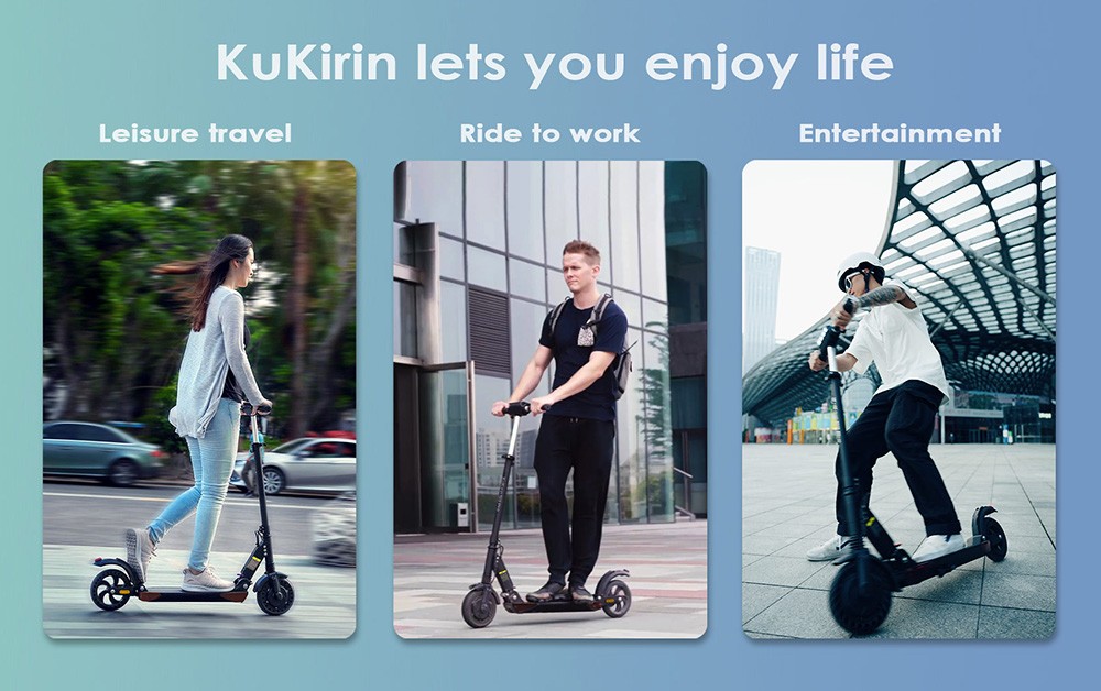 KuKirin S3 Pro Electric Scooter 8in Honeycomb Tire 250W Motor 25km/h Max Speed 7.5Ah Battery 30km Mileage