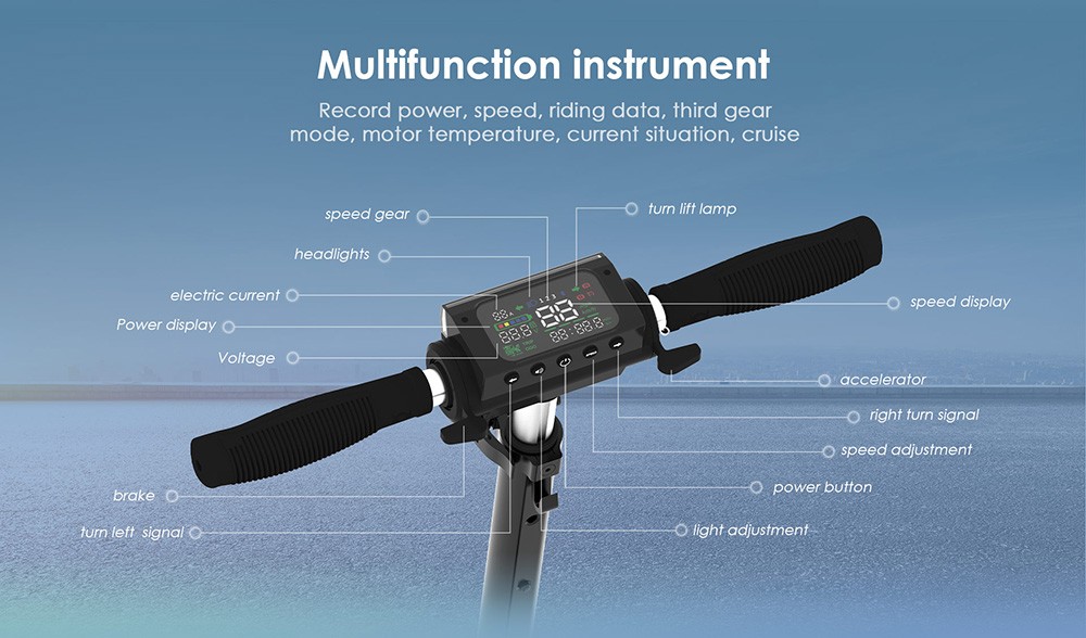 KuKirin S3 Pro Electric Scooter 8in Honeycomb Tire 250W Motor 25km/h Max Speed 7.5Ah Battery 30km Mileage