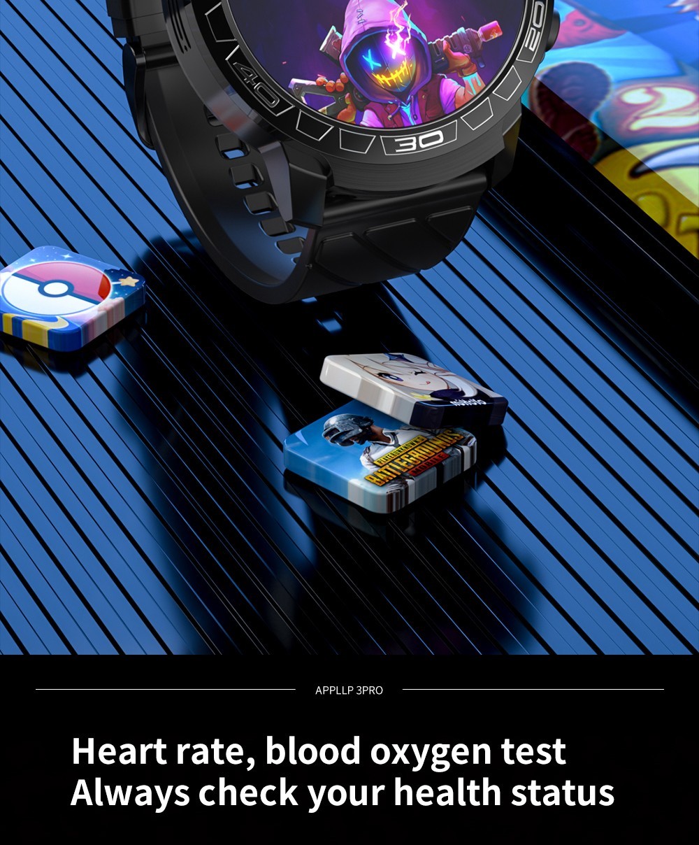 LOKMAT APPLLP 3 PRO Smart Watch Phone 4GB RAM 64GB ROM Android 4G SIM Network GPS Sports Fitness Tracker Dual Camera