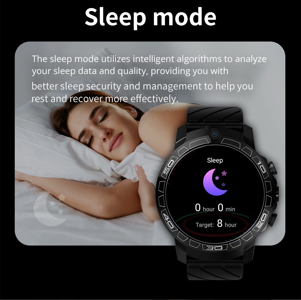 LOKMAT APPLLP 3 PRO Smart Watch Phone 4GB RAM 64GB ROM Android 4G SIM Network GPS Sports Fitness Tracker Dual Camera