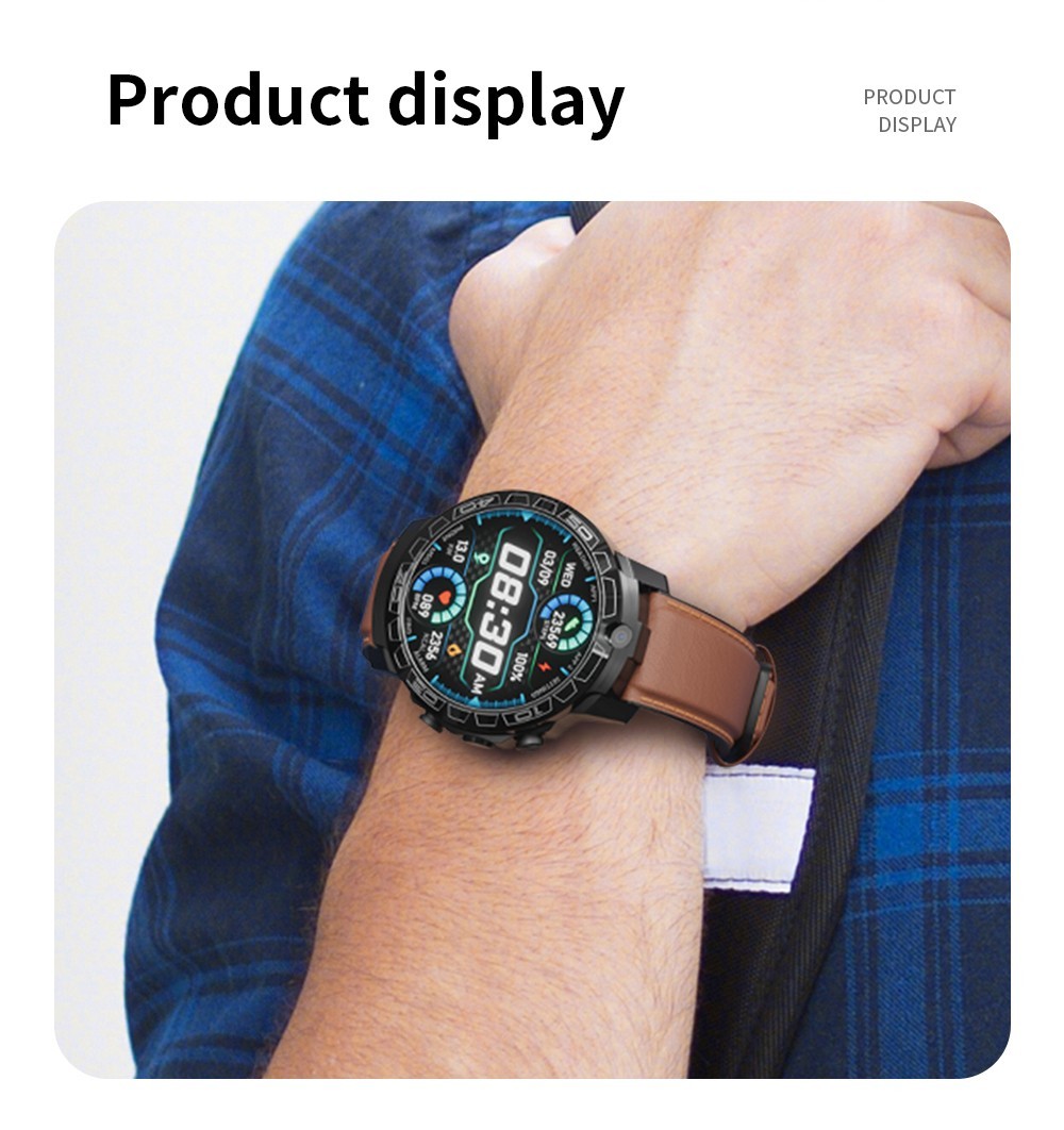 LOKMAT APPLLP 3 PRO Smart Watch Phone 4GB RAM 64GB ROM Android 4G SIM Network GPS Sports Fitness Tracker Dual Camera