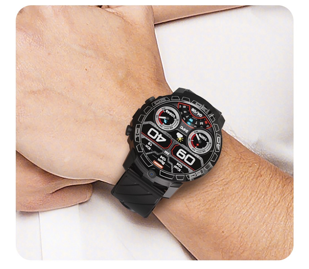 LOKMAT APPLLP 3 PRO Smart Watch Phone 4GB RAM 64GB ROM Android 4G SIM Network GPS Sports Fitness Tracker Dual Camera