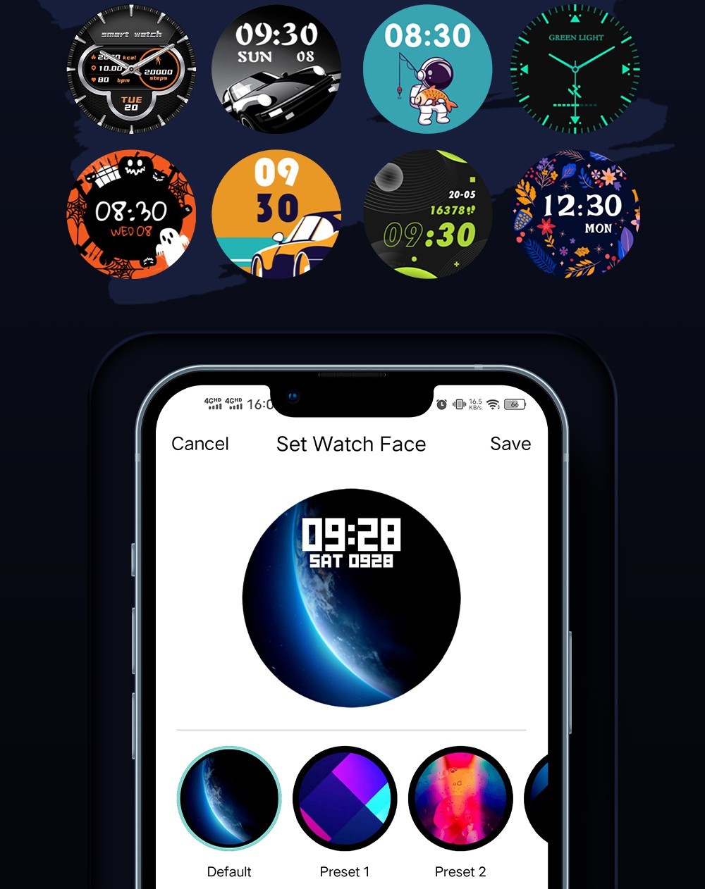 LOKMAT ATTACK Pro Smartwatch 1.32in TFT LCD Screen Bluetooth 5.1 IP68 Waterproof HR & BP Monitor, Fitness Tracker - Black