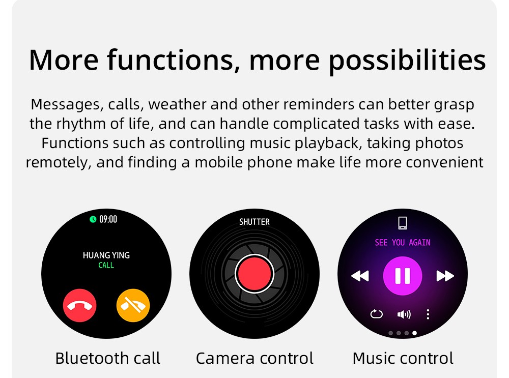 LOKMAT ATTACK Pro Smartwatch 1.32in TFT LCD Screen Bluetooth 5.1 IP68 Waterproof HR & BP Monitor, Fitness Tracker - Black
