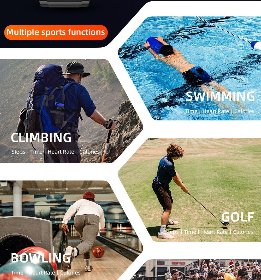 LOKMAT ATTACK Pro Smartwatch 1.32in TFT LCD Screen Bluetooth 5.1 IP68 Waterproof HR & BP Monitor, Fitness Tracker - Green