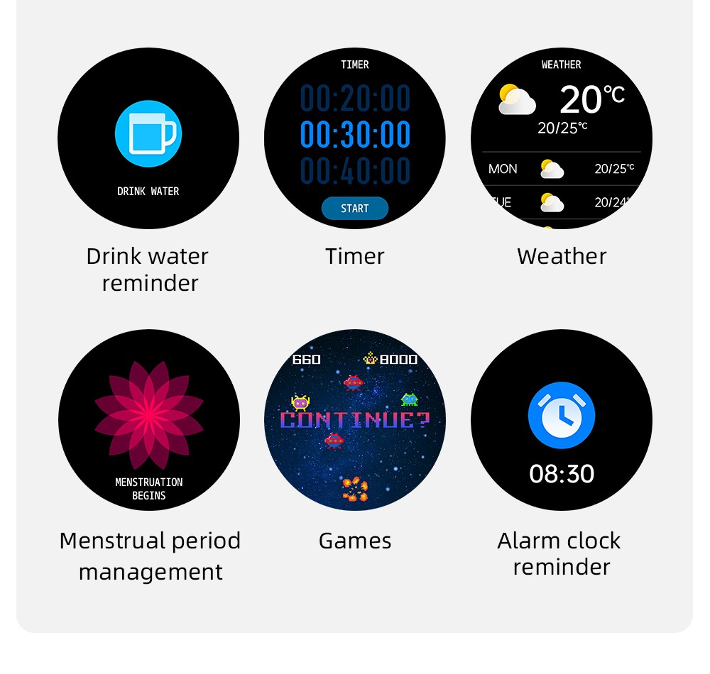 LOKMAT ATTACK Pro Smartwatch 1.32in TFT LCD Screen Bluetooth 5.1 IP68 Waterproof HR & BP Monitor, Fitness Tracker - Green