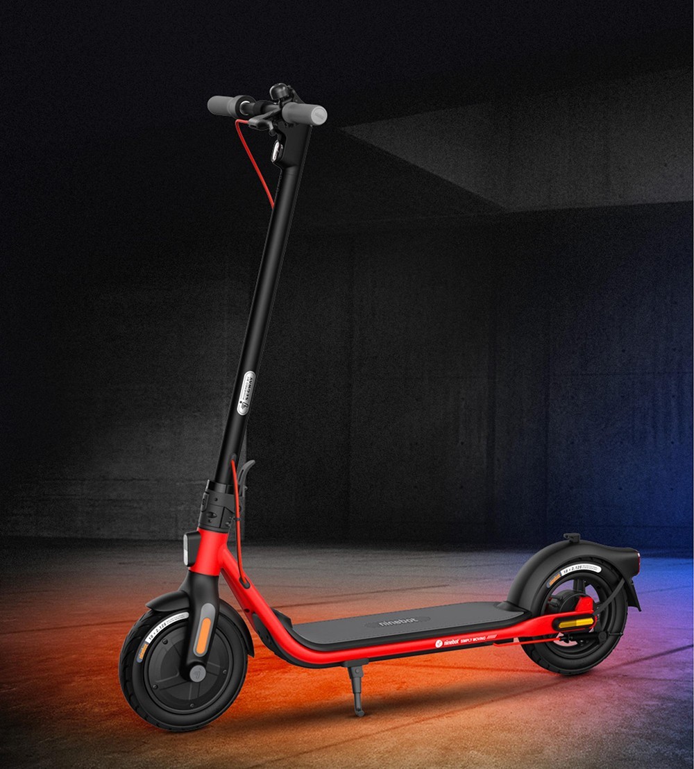 Ninebot D28E Electric Scooter Foldable 10in Tires 300W Hub Motor 25km/h Max Speed 36V 7.6Ah Battery 28km Range