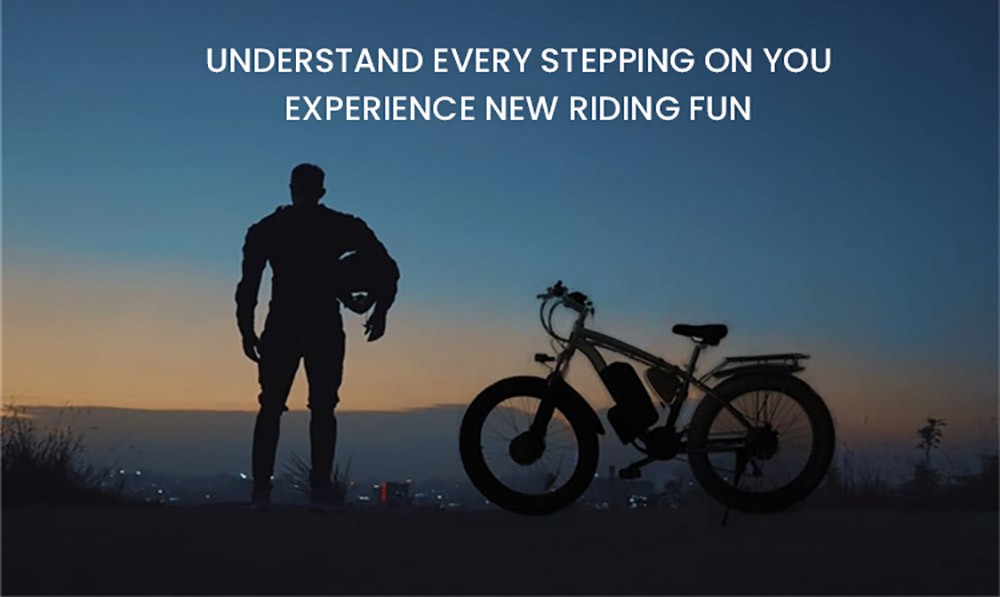 SMLRO XDC600 Electric Bike 26*4.0in All Terrain Fat Tires 1000W*2 Motors 55 km/h Max Speed 48V 22.4Ah Battery 140km Range