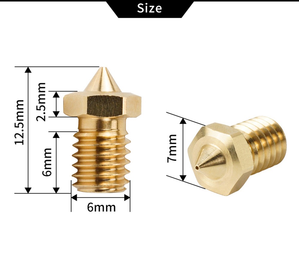 TWO TREES 0.6mm E3D V6 CHT Nozzle
