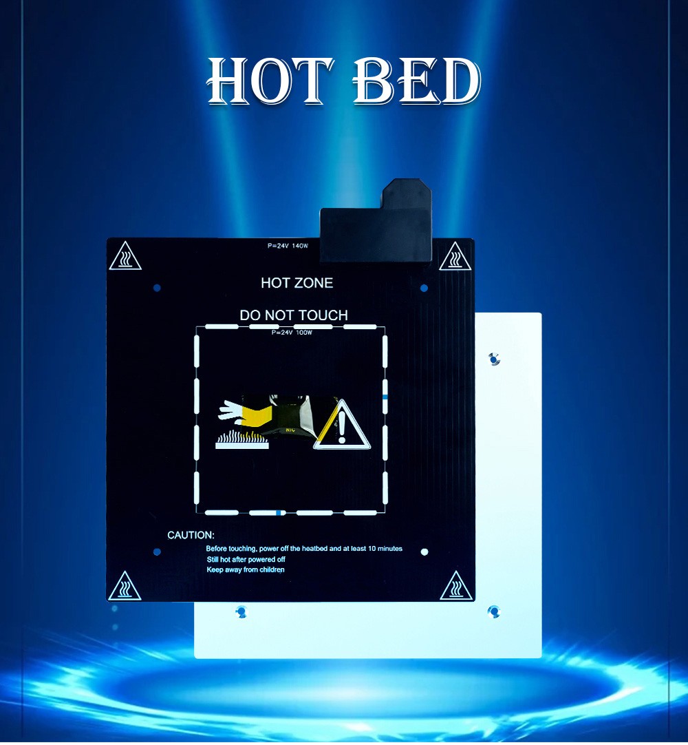TWO TREES 24V 235*235*3mm Zoned Hot Bed