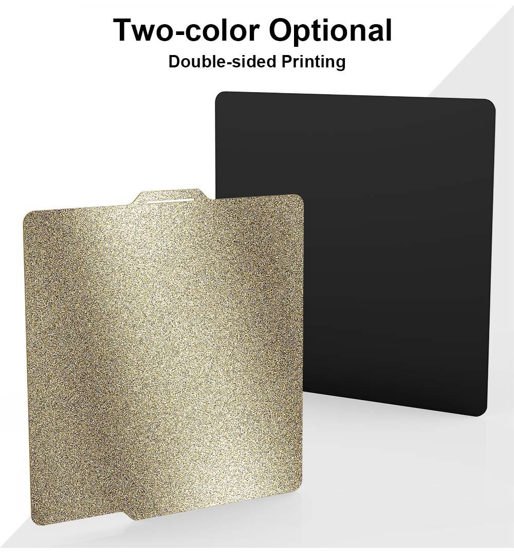 TWO TREES 257*257mm Double-Sided Textured PEI Spring Steel Sheet with Magnetic Base for Bambu Lab X1 / P1P