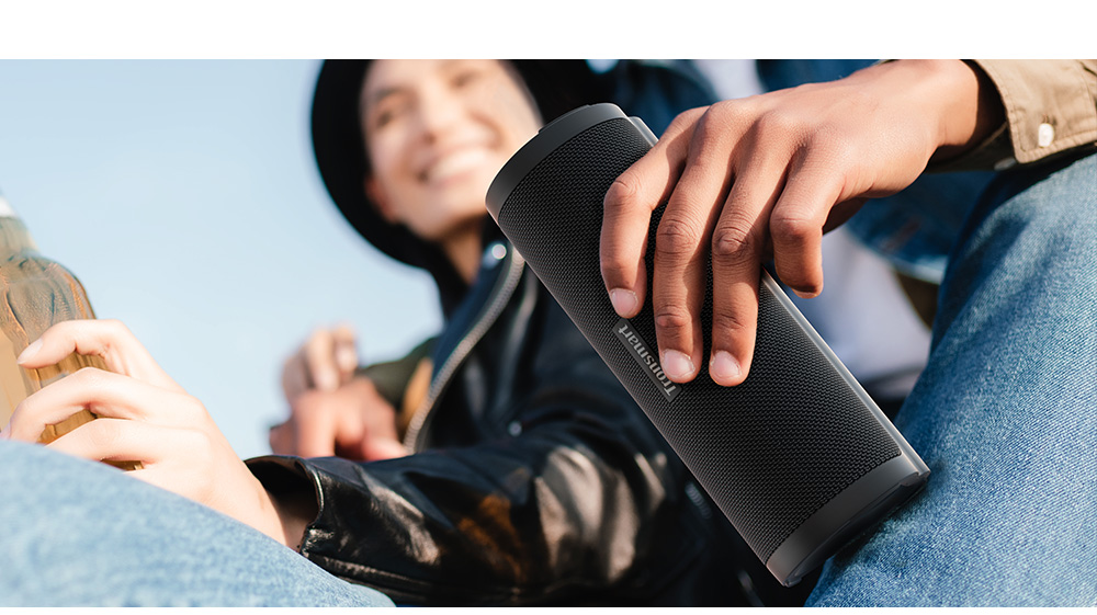 Refurbished Tronsmart Force2 SoundPulse Portable Bluetooth Speaker with IPX7 Waterproof, 30W Max Output - Black