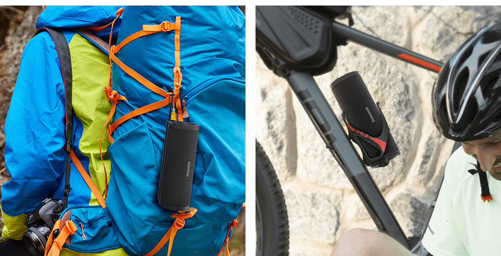 Refurbished Tronsmart Force2 SoundPulse Portable Bluetooth Speaker with IPX7 Waterproof, 30W Max Output - Black