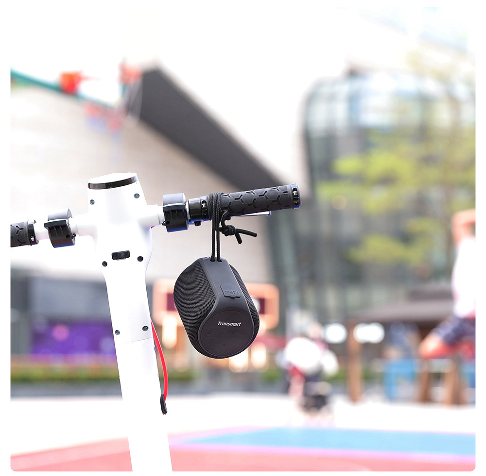 Refurbished Tronsmart Element T6 Mini Bluetooth 5.0 Speaker with 360-degree Surround, Deep Bass, IPX6 Waterproof, 24H Playtime-Black