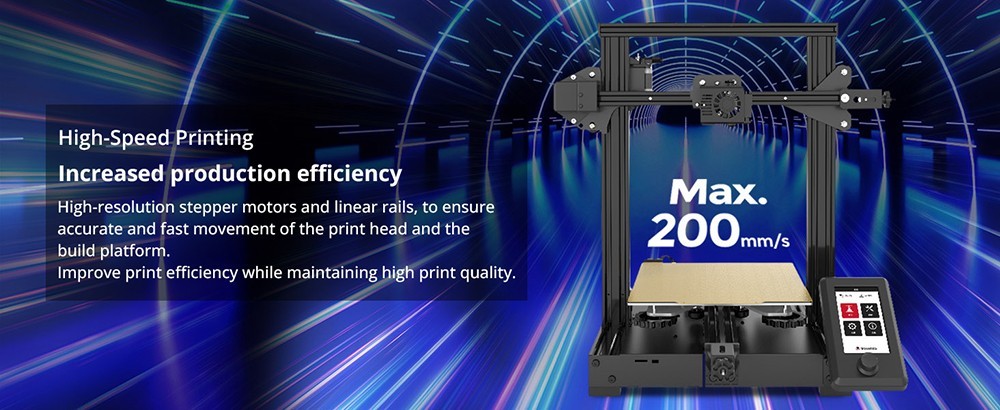Voxelab Aquila X3 3D Printer, Auto Leveling, Max 200mm/s Printing Speed, Filament Auto Feeding, Resume Printing, PEI Magnetic Build Plate, N32 Silent Motherboard, Open Source, 220*220*250mm