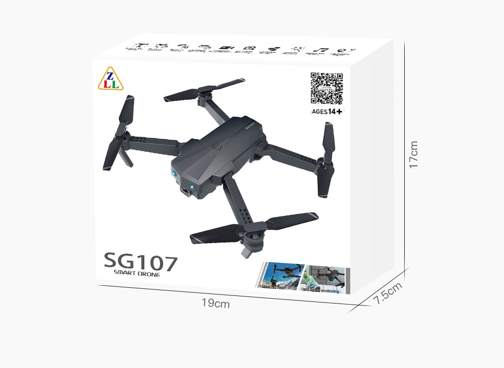 ZLL SG107 RC Drone Dual 4K Camera 600mAh Battery + 1200mAh Battery