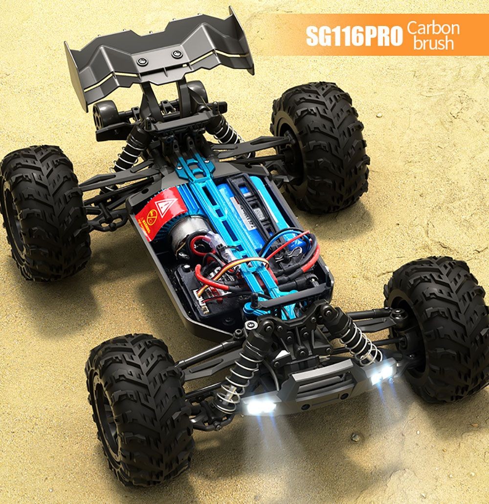 ZLL SG116 PRO RC Car RC390 High-speed Carbon Brush Motor 40km/h Max Speed - 1 Battery