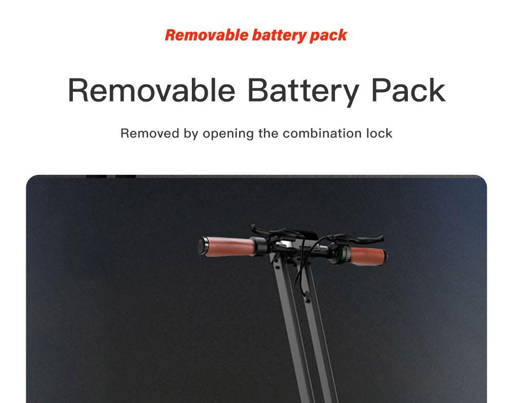 G63 Electric Scooter 1200W Single Motor 48V 15Ah Battery 50Km/h Max Speed 50KM Range 11 Inch Pneumatic Tires Tuya APP Control Removable Battery Black