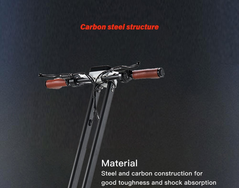 G63 Electric Scooter 1200W Single Motor 48V 15Ah Battery 50Km/h Max Speed 50KM Range 11 Inch Pneumatic Tires Tuya APP Control Removable Battery Black
