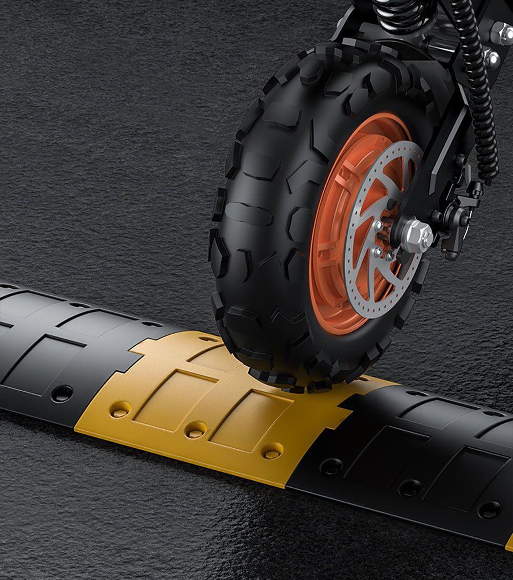 G63 Electric Scooter 11 Inch Pneumatic Off-road Tires 1200W*2 Dual Motors 48V 20Ah Battery 34.2MPH Max Speed 31Miles Range Tuya APP Control Removable Battery Black
