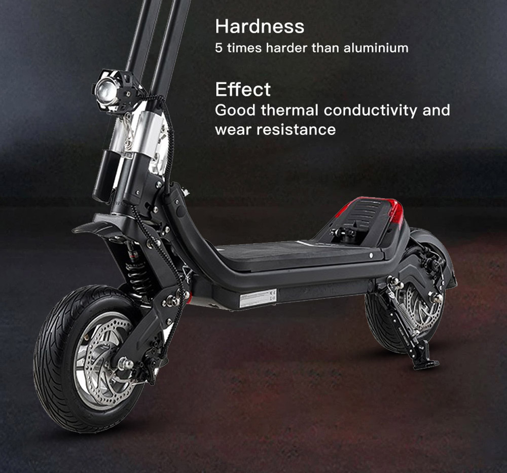 G63 Electric Scooter 1200W Single Motor 48V 15Ah Battery 50Km/h Max Speed 50KM Range 11 Inch Pneumatic Tires Tuya APP Control Removable Battery Black