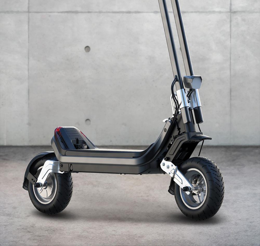 G63 Electric Scooter 1200W Single Motor 48V 15Ah Battery 50Km/h Max Speed 50KM Range 11 Inch Pneumatic Tires Tuya APP Control Removable Battery Black