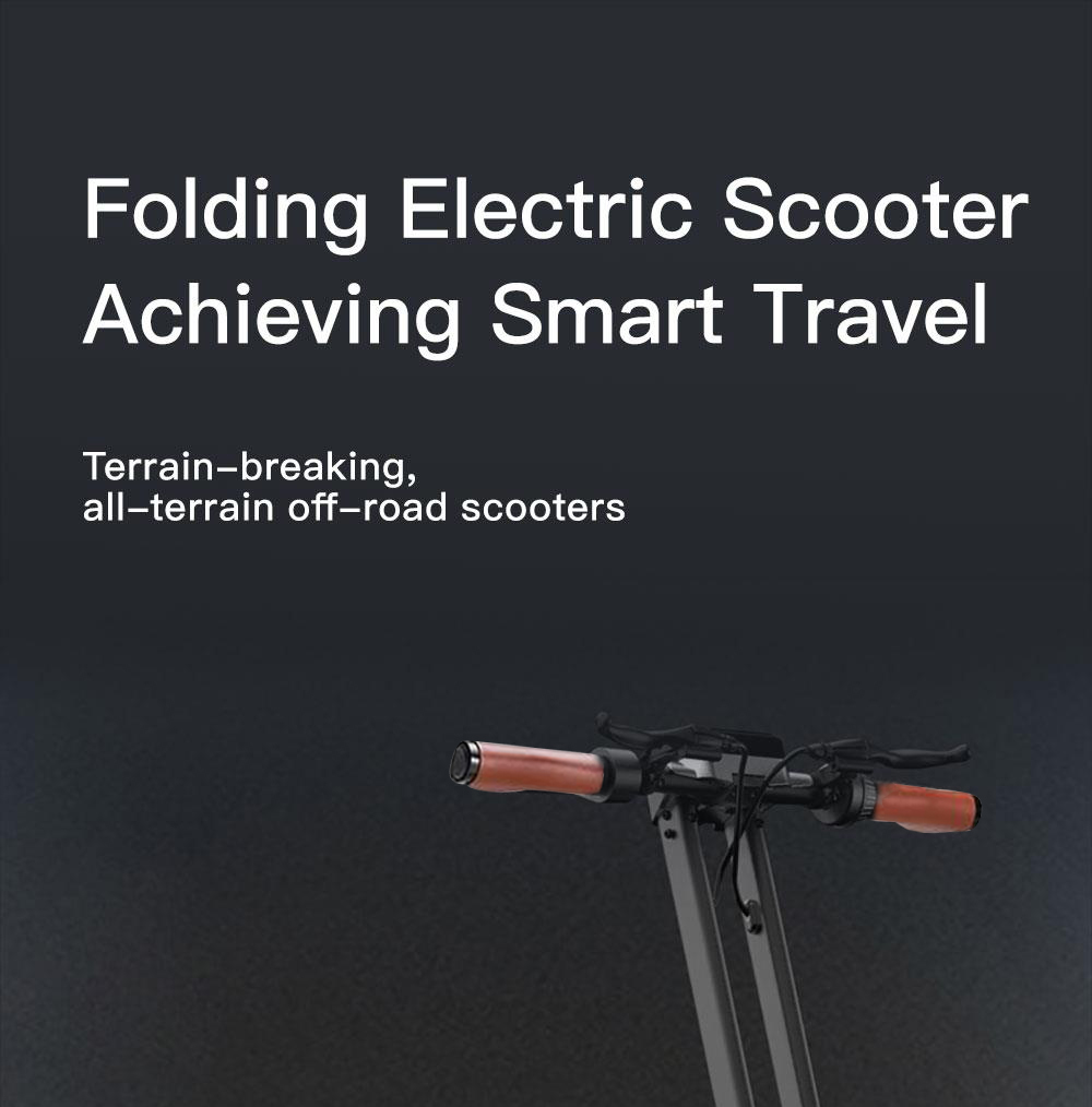 G63 Electric Scooter 1200W Single Motor 48V 15Ah Battery 50Km/h Max Speed 50KM Range 11 Inch Pneumatic Tires Tuya APP Control Removable Battery Black