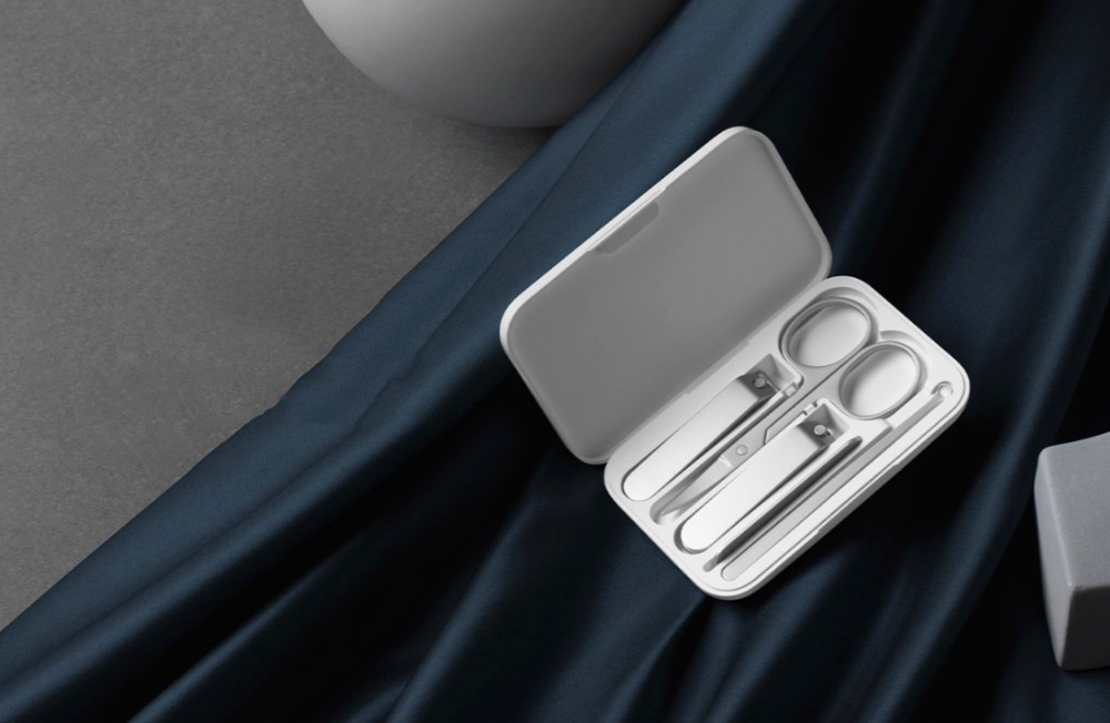 Xiaomi Mijia Portable 5PCS Stainless Steel Nail Clippers Set - White