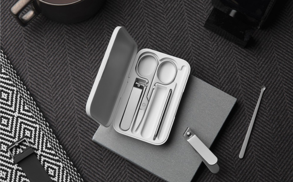 Xiaomi Mijia Portable 5PCS Stainless Steel Nail Clippers Set - White