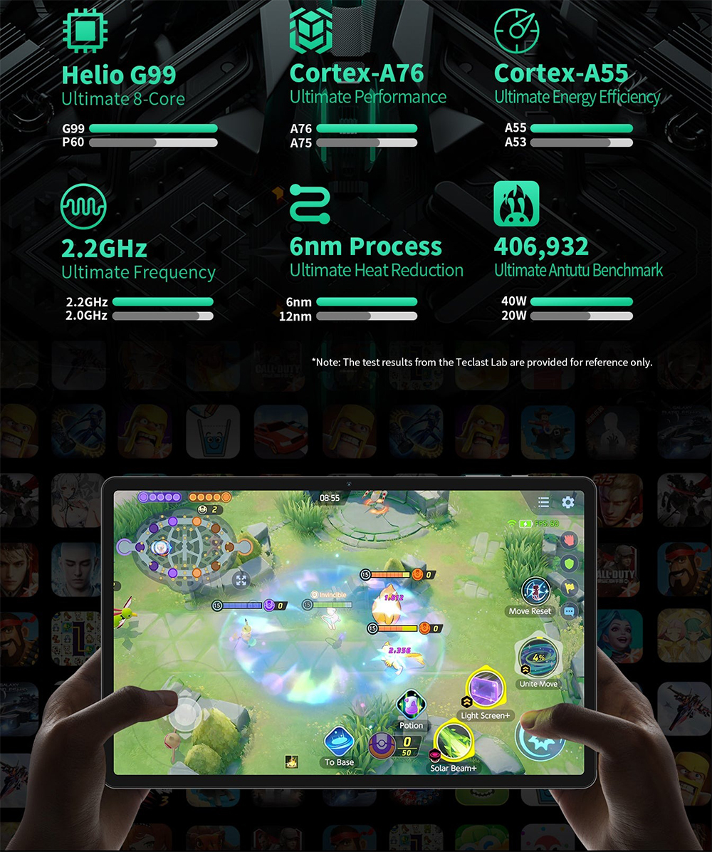 Teclast T50 Pro Android 13 Tablet, MTK Helio G99 8-Core 2.2GHz, 11