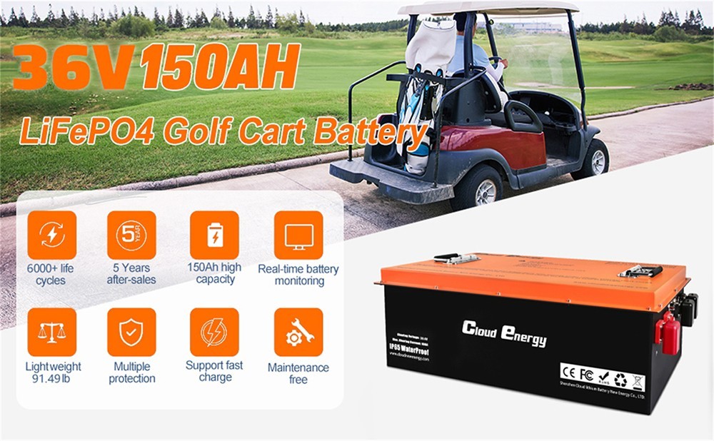 Cloudenergy V Ah Lifepo Deep Cycle Battery Pack United States