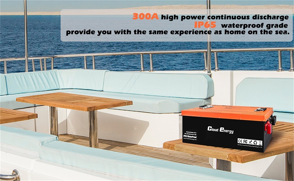 Cloudenergy 36V 150Ah LiFePO4 Deep Cycle Battery Pack, 5760Wh Energy, Built-in 300A BMS, 6000+ Cycles Life, for Golf Carts, RVs, Solar Energy Storage