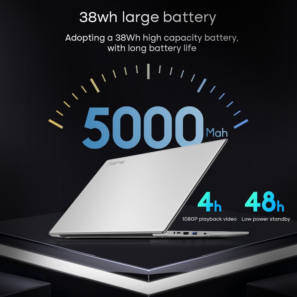 DERE R16 Pro 16in Laptop Intel Celeron N95 up to 3.4Ghz 2.5K IPS Full HD 12GB DDR5 512GB SSD Windows 11 Home