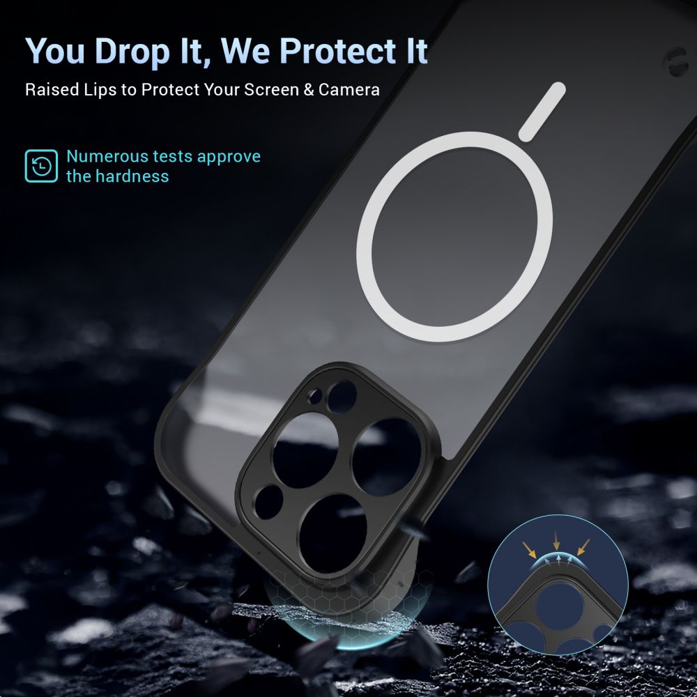 HINOVO MPC1-IP 14PM Anti-Shock Anti-Collision Wireless Magnetic Charging Mobile Phone Case for iPhone 14 Pro Max