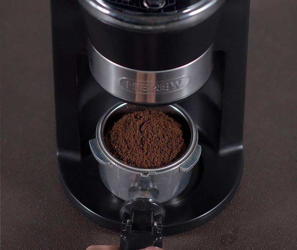 HiBREW G3 Electric Coffee Grinder, 34-Gear Scale, 210g Bean Container, 100g Powder Tank, 48mm Conical Burr, Anti-Static Function, Manual/Auto Mode