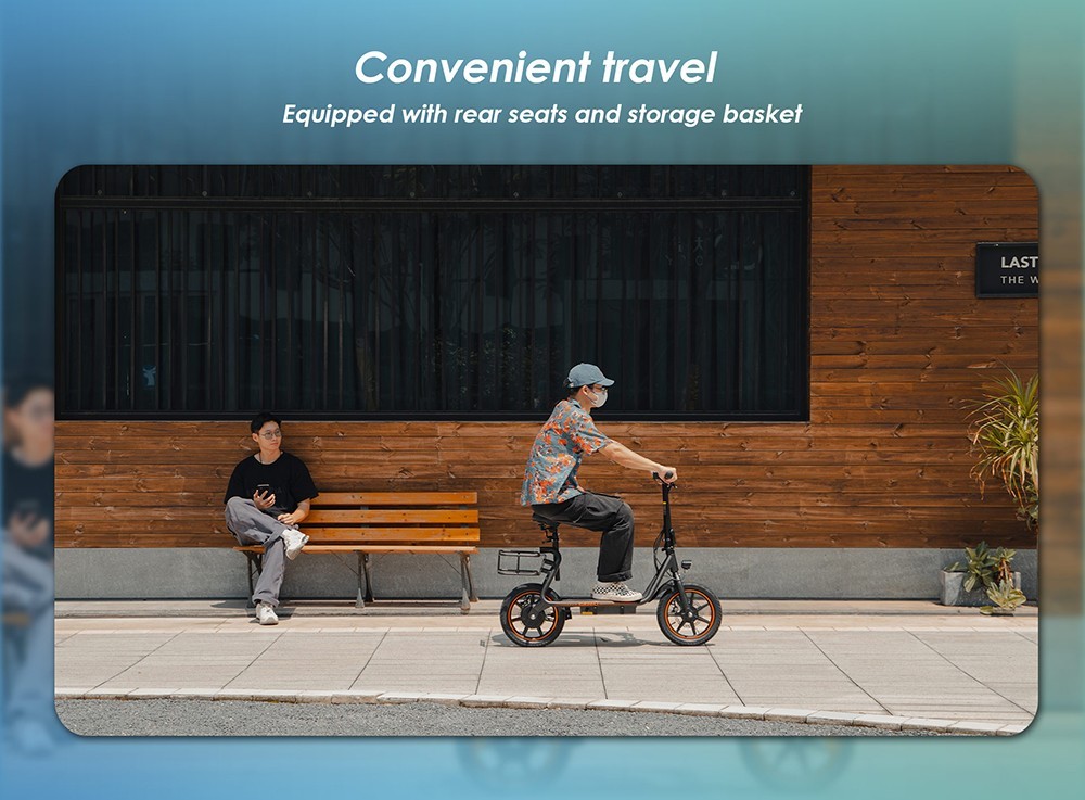 KuKirin C1 Electric Scooter with Basket 14*2.125in Off-road Pneumatic Tires 350W Motor 25km/h Max Speed 48V 15Ah Battery