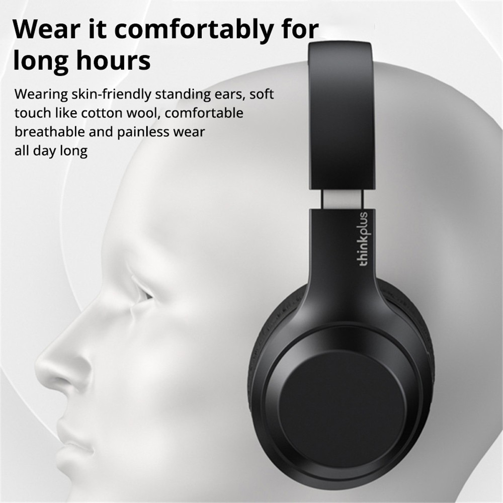 Lenovo TH10 Thinkplus Headset Bluetooth 5.0 12h Battery Life - Black