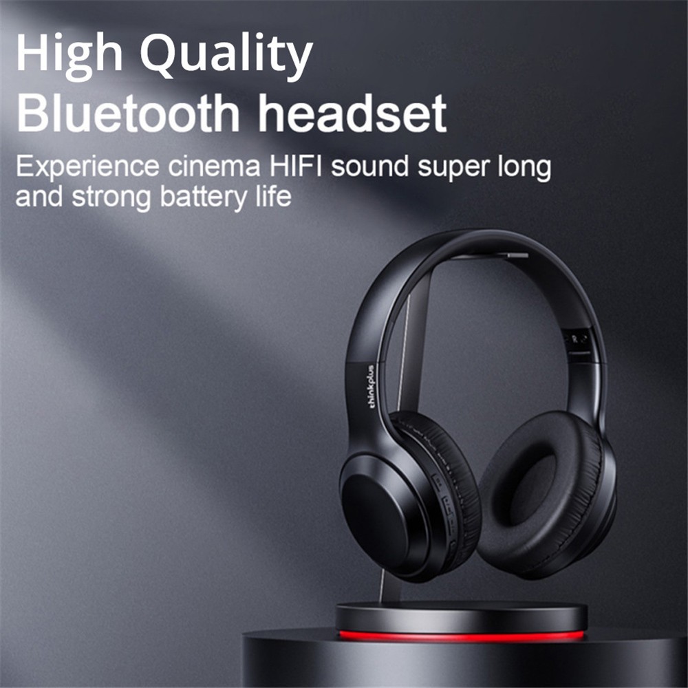 Lenovo TH10 Thinkplus Headset Bluetooth 5.0 12h Battery Life - Black