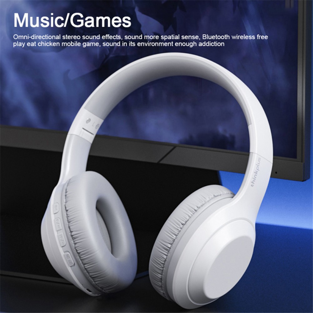 Lenovo TH10 Thinkplus Headset Bluetooth 5.0 12h Battery Life - Black