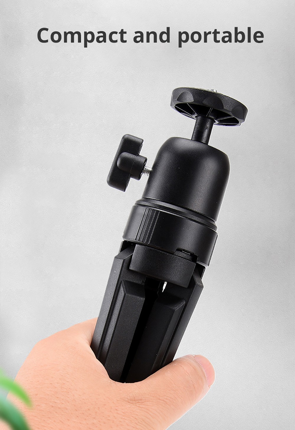 Mini Tripod 360 Degree Rotate 14-18cm Adjustable Height for Projector, Phone, and Camera