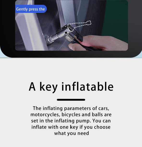 PVY Bike Pump 60V 4Ah Electric Scooter Electric Bike Air Pump Inflator