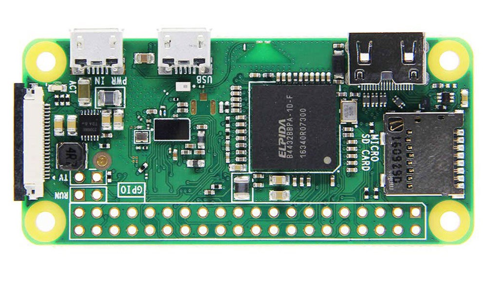 Raspberry Pi Zero W Development Board 512MB, Supports Bluetooth, WiFi, and Mini HDMI Output