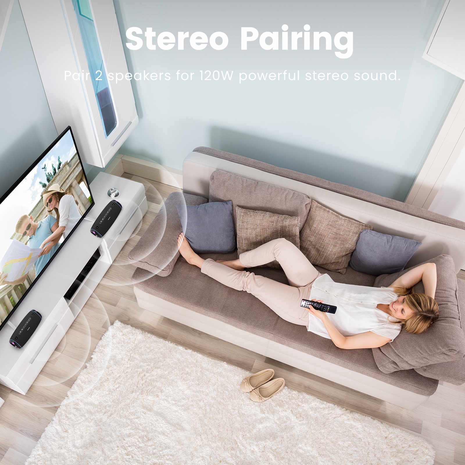 SOUNARC R2 Portable Bluetooth Speaker - Blue