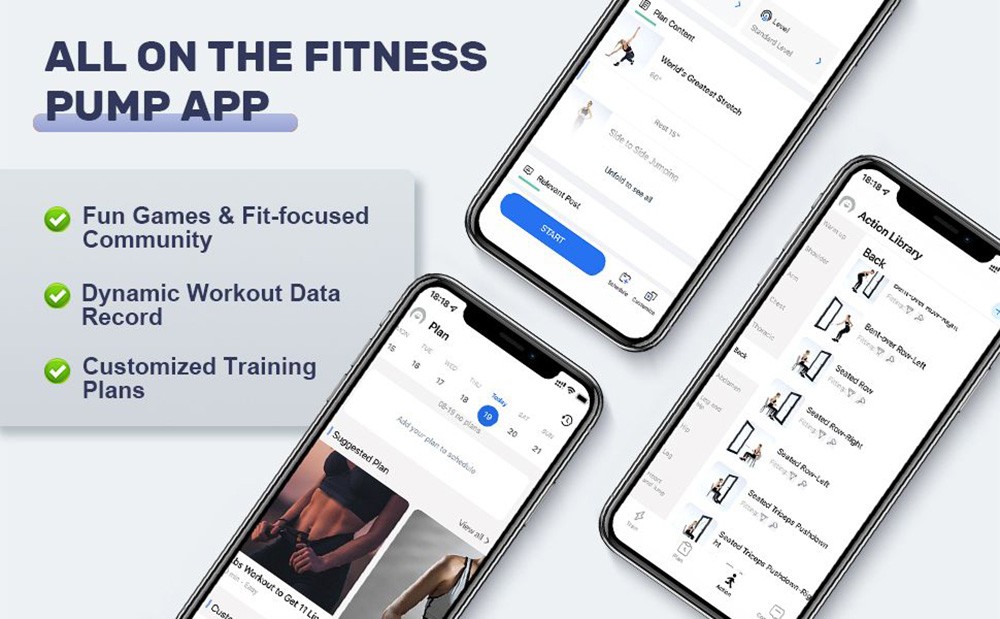 Unitree Training Pump 4.4-44 lbs Of Customized Resistance Support APP Control - Abyss Blue