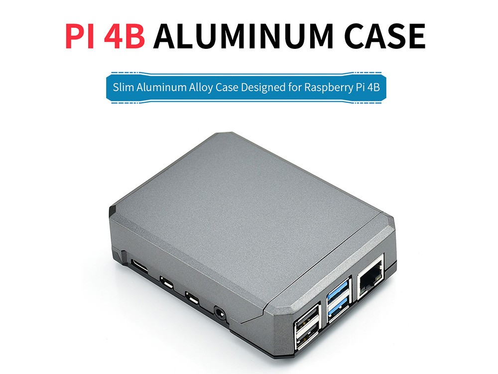 Waveshare ARGON NEO Customized Aluminum Alloy Shell for Raspberry Pi 4th Generation B