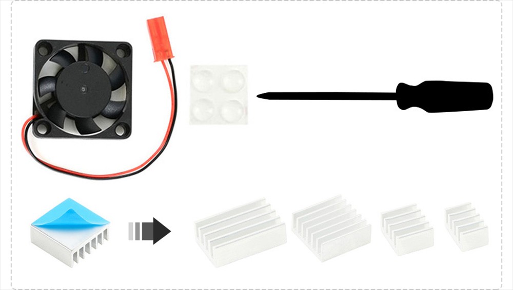 Waveshare PI4-CASE-A for Raspberry Pi 4th Generation B Acrylic Case Rainbow Shell with Cooling Fan
