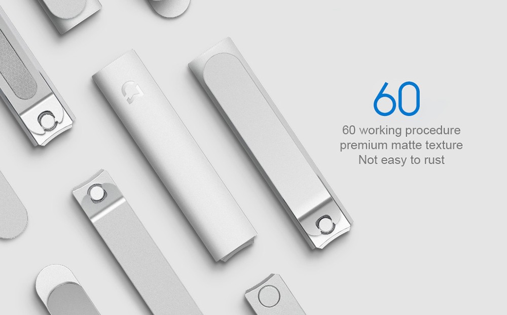Xiaomi Mijia 420 Stainless Steel Nail Clipper, Pedicure Care Trimmer, Portable Nail File with Anti-Splash Storage Shell
