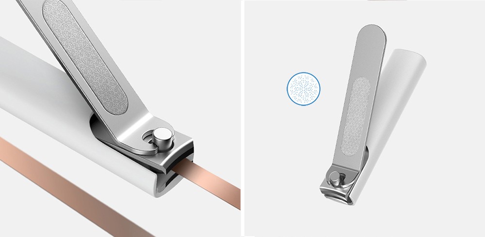 Xiaomi Mijia 420 Stainless Steel Nail Clipper, Pedicure Care Trimmer, Portable Nail File with Anti-Splash Storage Shell